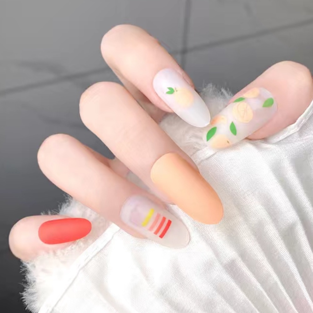Peachy Keen - Nail Junkie - full artificial nail sets